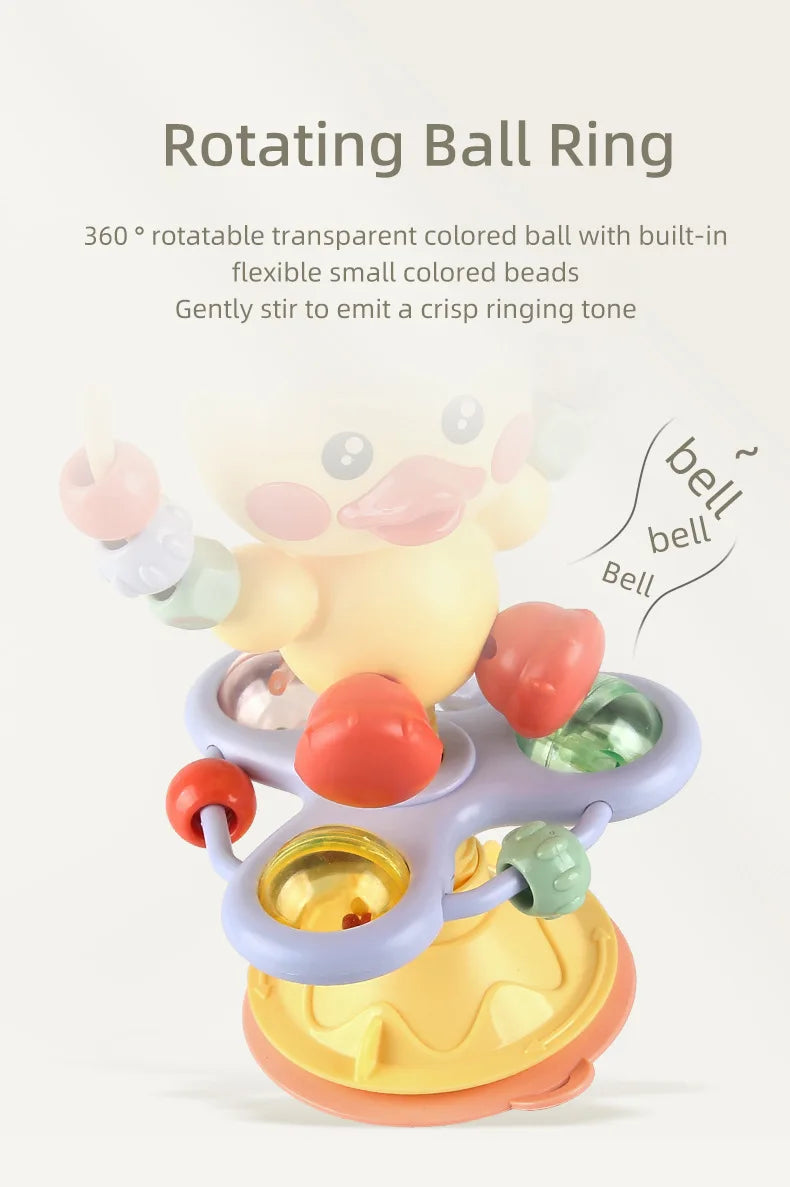 Soothing Baby Rattle Suction Cup Newborn Sensory Toys