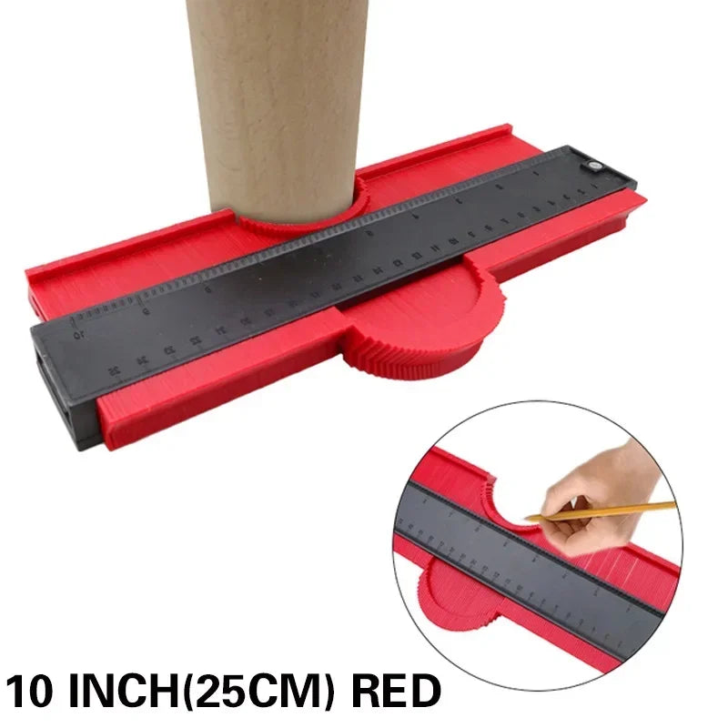 Contour Gauge Duplicator - Plastic Profile Measuring Device for Household DIY Projects, 10 inch