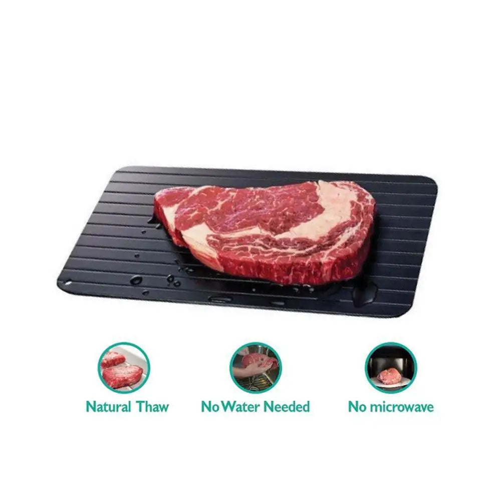 Defrosting Fast Aluminum Tray With Brush Thaw Board