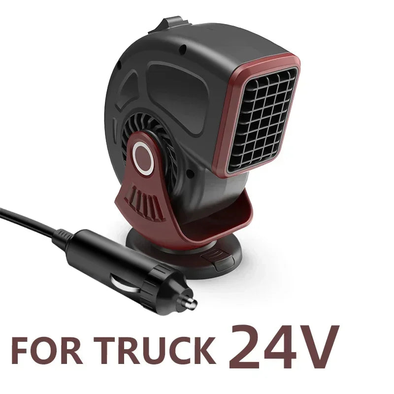 Heater Car Defogger 12V/24V 2-in-1 Heating And Cooling Plug In Windshield Defroster, Winter 2025 Ready