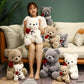 Teddy2026 Edition Bear Plush With Rose White Kawaii Stuffed Doll Romantic Valentines Day Gift