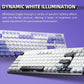 Cordless Low Profile Mechanical Keyboard 98 Keys PBT