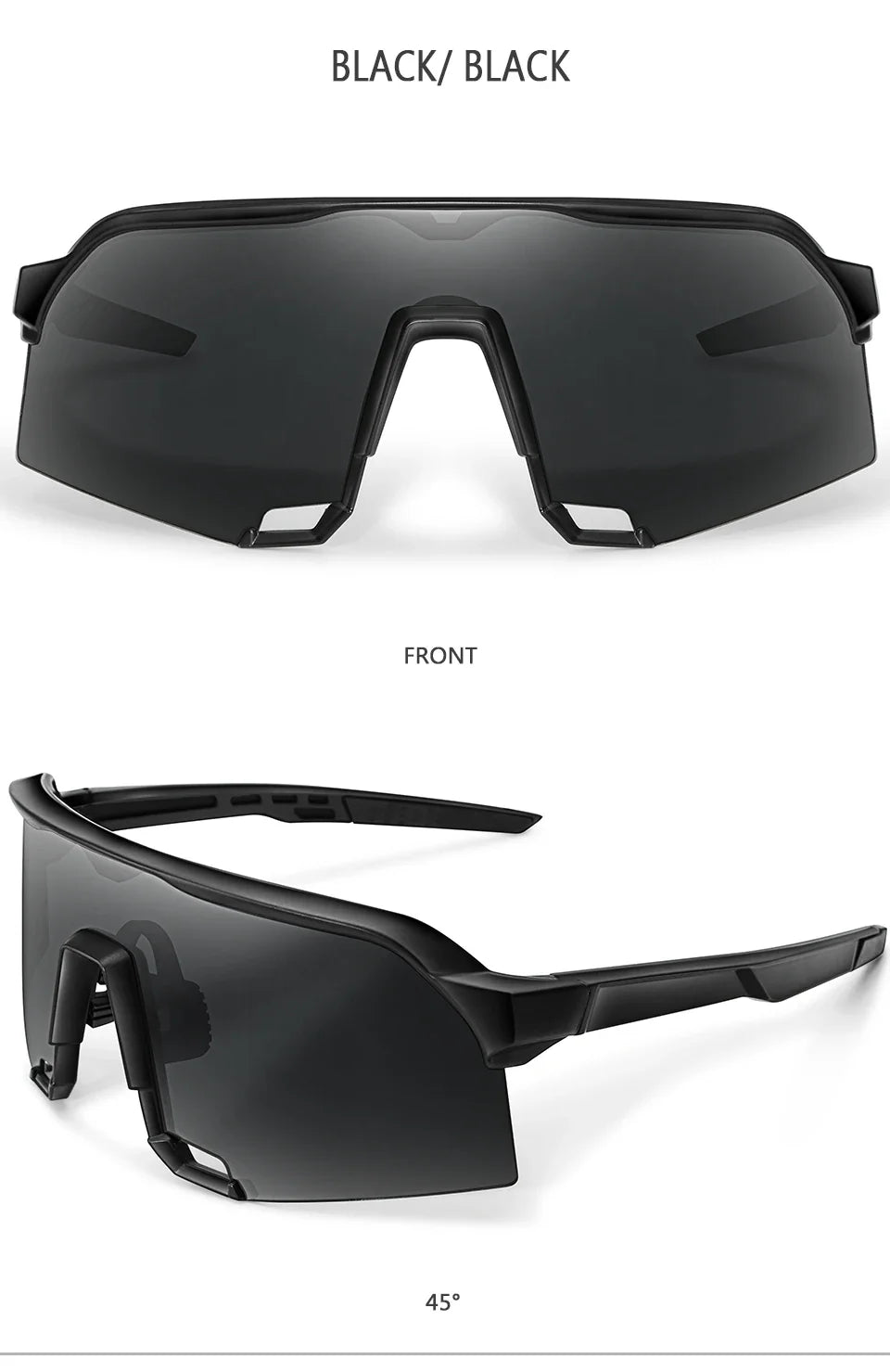 UV400 polycarbonate lenses, cycling, running, fishing – Light unisex sports sunglasses
