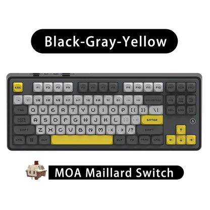Keyboard Mechanical 87 Key Tri Mode RGB Hot Swappable