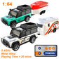 RC Alloy Car with Trailer - 2.4GHz Remote Control Mini Vehicle for Kids & Adults
