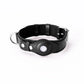 Leather Dog Collar Flexible Padded Pet Collar With AirTag Holder Deluxe Design All-Season Comfort Gift