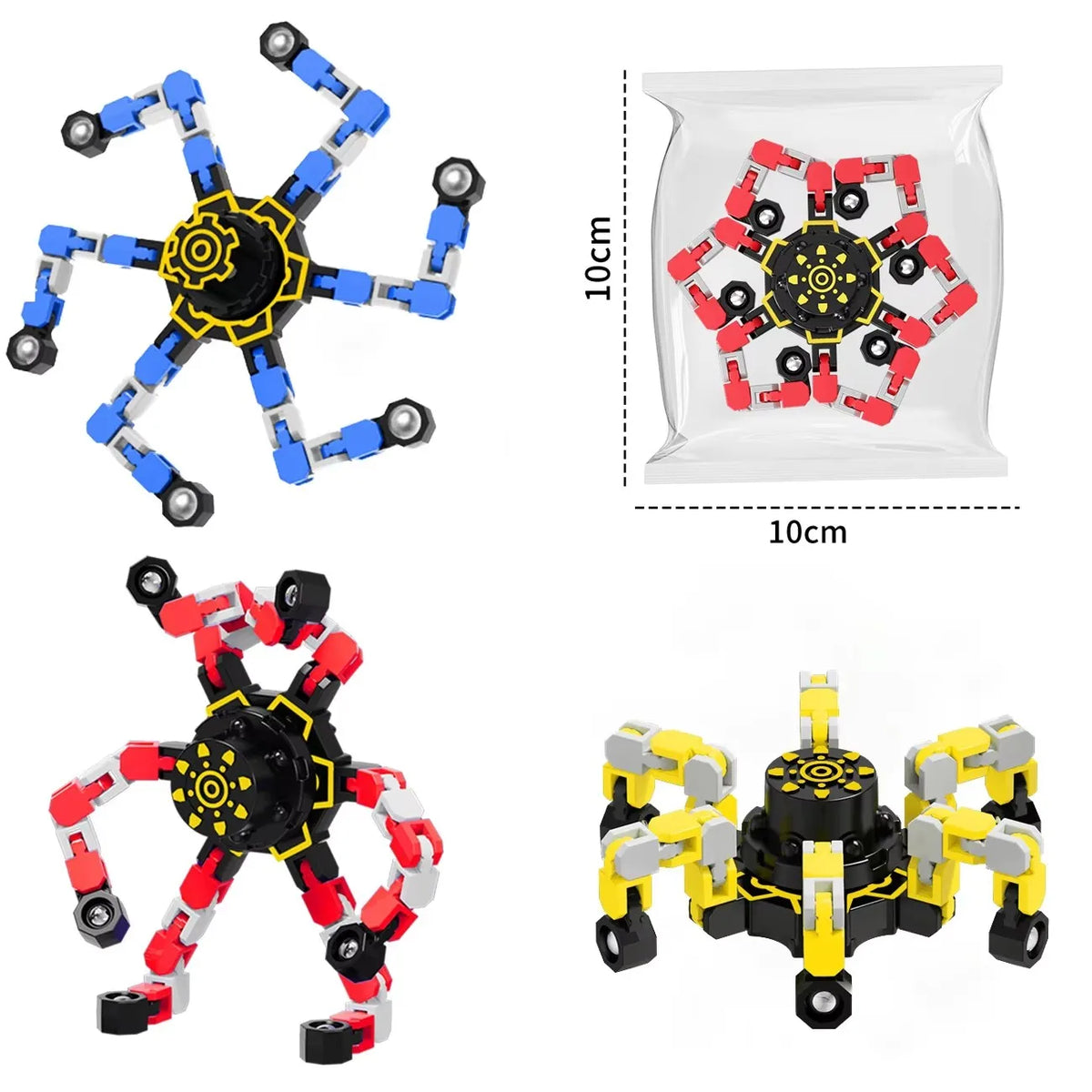 Fidget Deformed Spinner Chain Toy for Stress Relief Gift