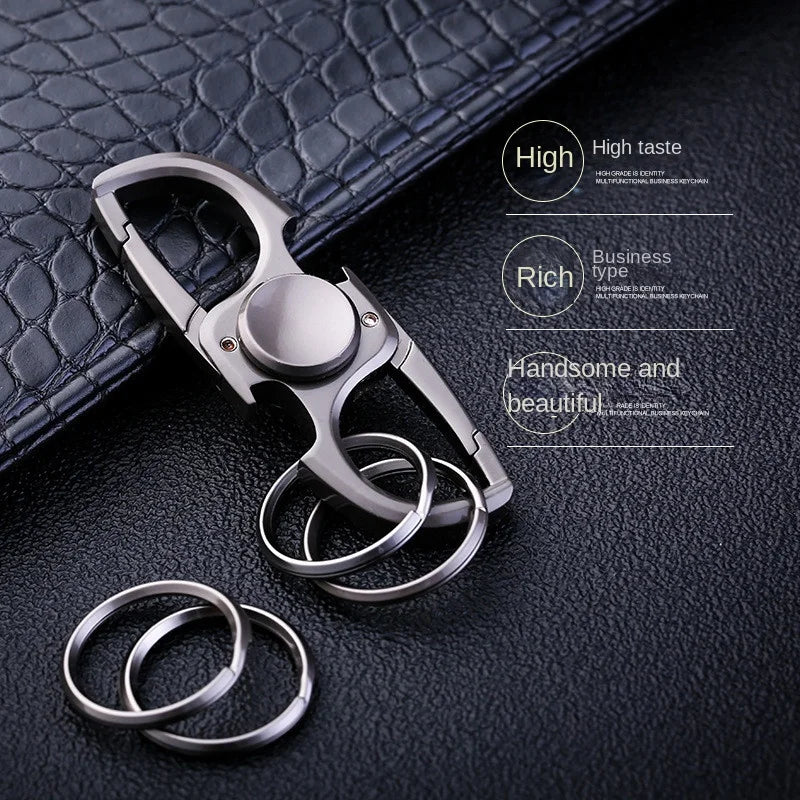 Fidget2025 Edition Spinner Keychain Stainless Steel EDC Gift
