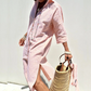 Elegant Women's Striped Shirt Dress, Comfortable Casual Wear for Summer, Versatile Fit in Premium Fabric, Sizes S-XL-2