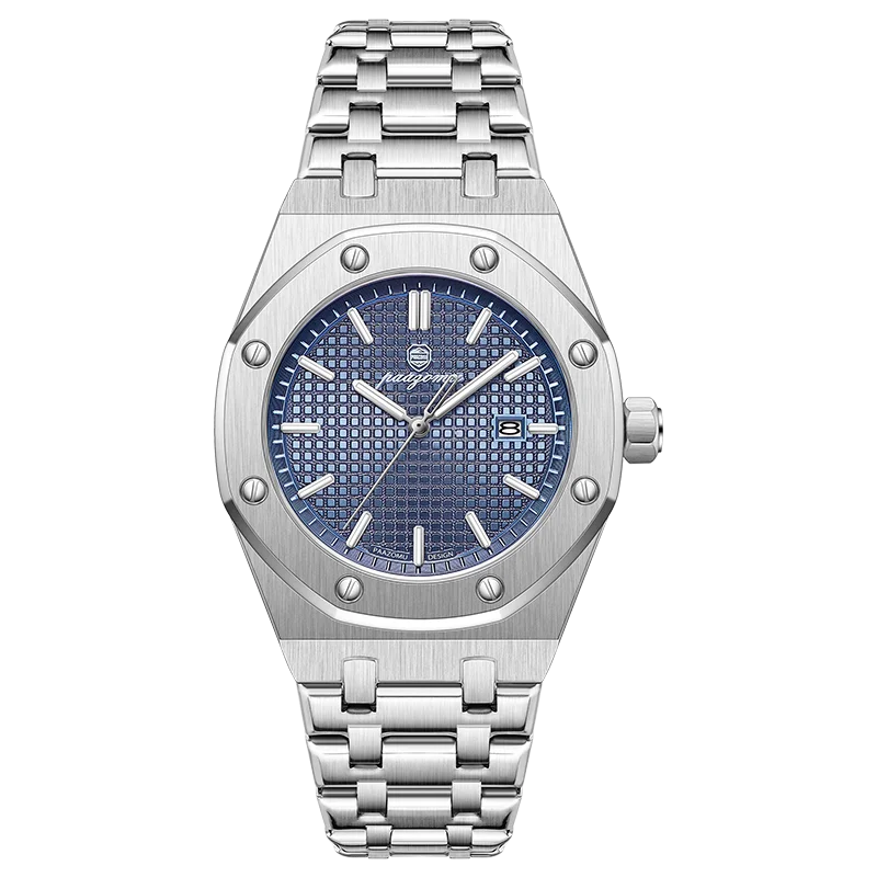 Quartz Stainless Steel Business Watch Water-Resistant Date