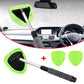 Car Window Cleaner Kit Glass Cleaning Device Microfiber Telescopic Handle Spring 2026 Streak Free Glass