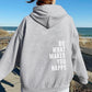 Oversized Women’s Hoodie - Back Print, Cotton, Regular