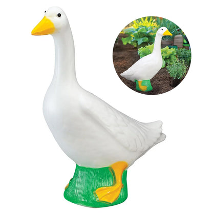 Goose2026 Edition Garden Statue 18cm White Outdoor Decor Landscape Animal Figurine Gift Spring