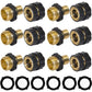 Garden Hose Fast Connector Kit Male and Female Fittings with O Rings Leak Free Fast Connectors Spring 2026 Garden Upgrade