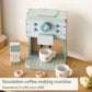 Wooden Kids Coffee & Cookie Maker Toy Kit - Educational Pretend Play Kitchen Gift for Boys & Girls