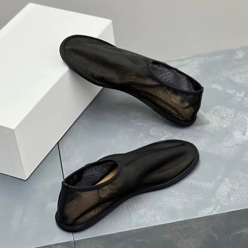 Women Breathable Mesh Ballet Flats - Slip On, For Summer