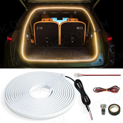 Flexible Water-Resistant Atmosphere Lamp Tesla 3 Y S X 2026 – 5M Car Interior LED Ambient Light Strip 12V