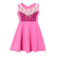 Light girls' dress - sleeveless a-line, polyester, elastane, casual summer wear