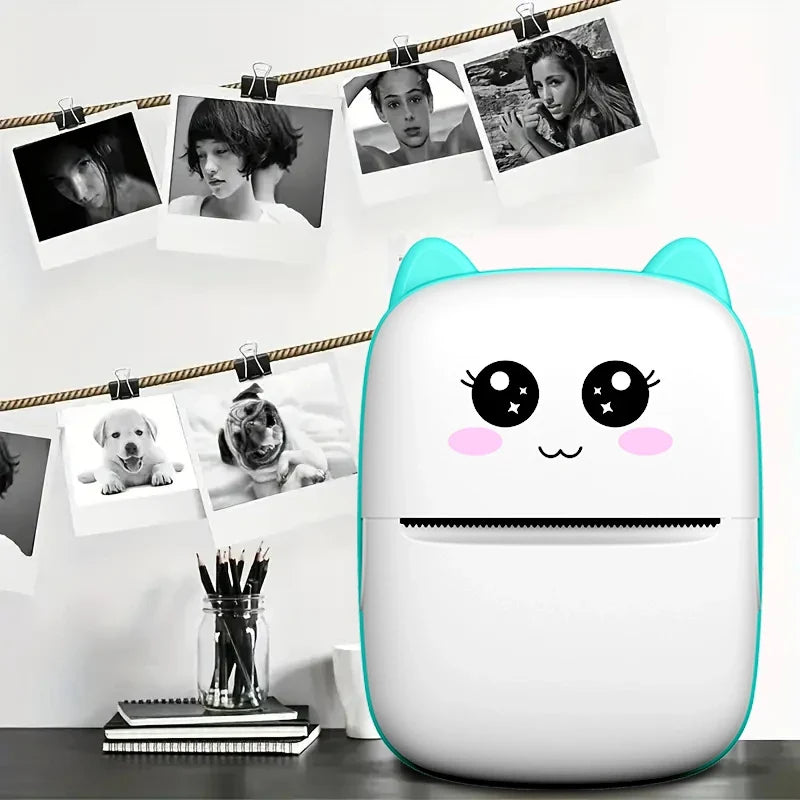Mini Printer Thermal Ink-Free Travel-Friendly Sticker Printer (Subscription option)