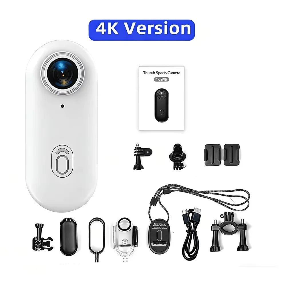 Mini Water-Resistant Action Camera with WiFi - Magnetic Body Chest Recorder 1080P Sports POV Helmet Cam