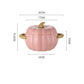 Soup Pumpkin Pot 1.4L Ceramic Bowl With Lid Halloween