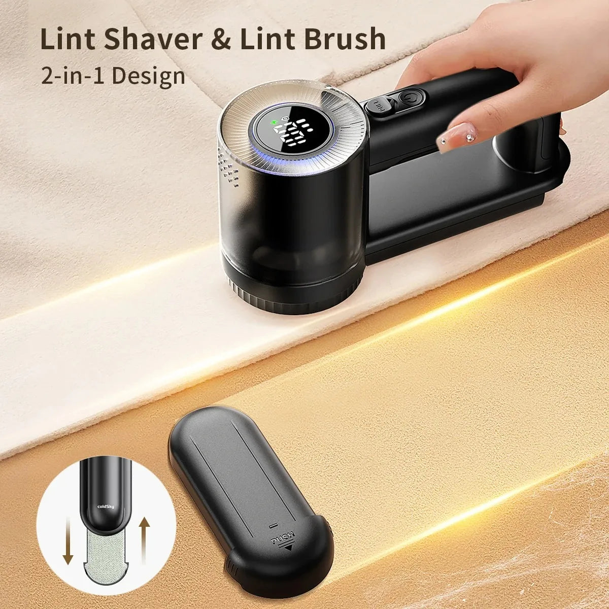 Lint Remover Battery-Powered Fabric Shaver Hair Ball Trimmer For Clothes Fall 2026 EcoFriendly Gift Idea