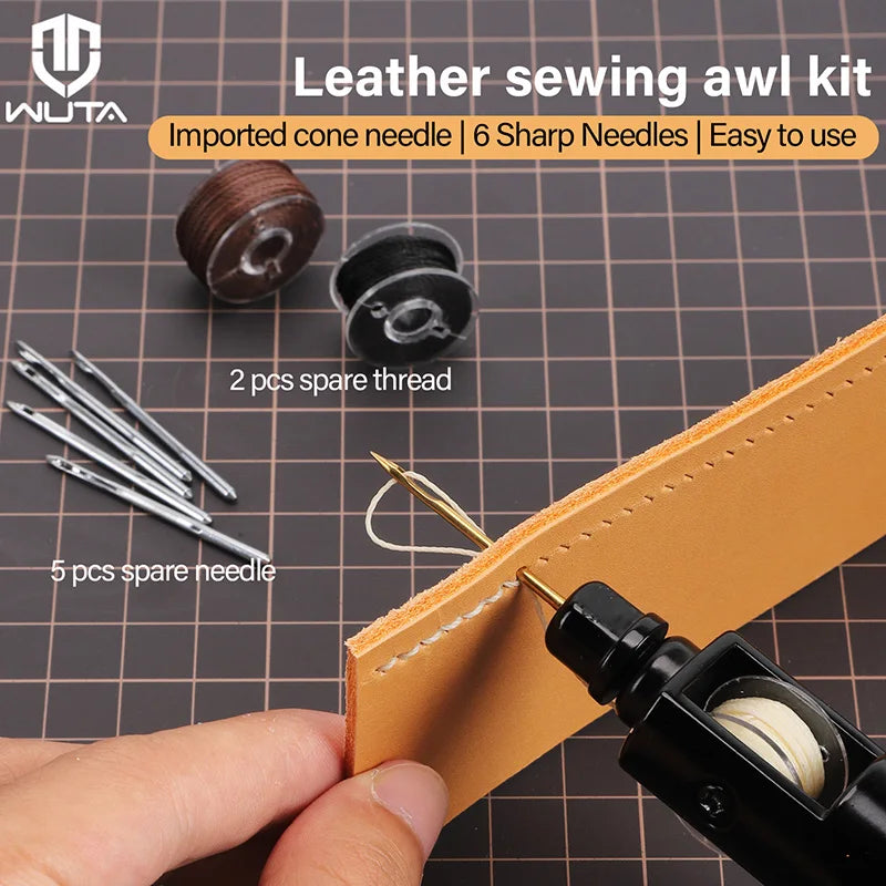 Top-Grade Hand Stitching Awl Tools Kit for DIY Leather Craft and Canvas Repair, Fall 2026 Gift – Leather Sewing Kit