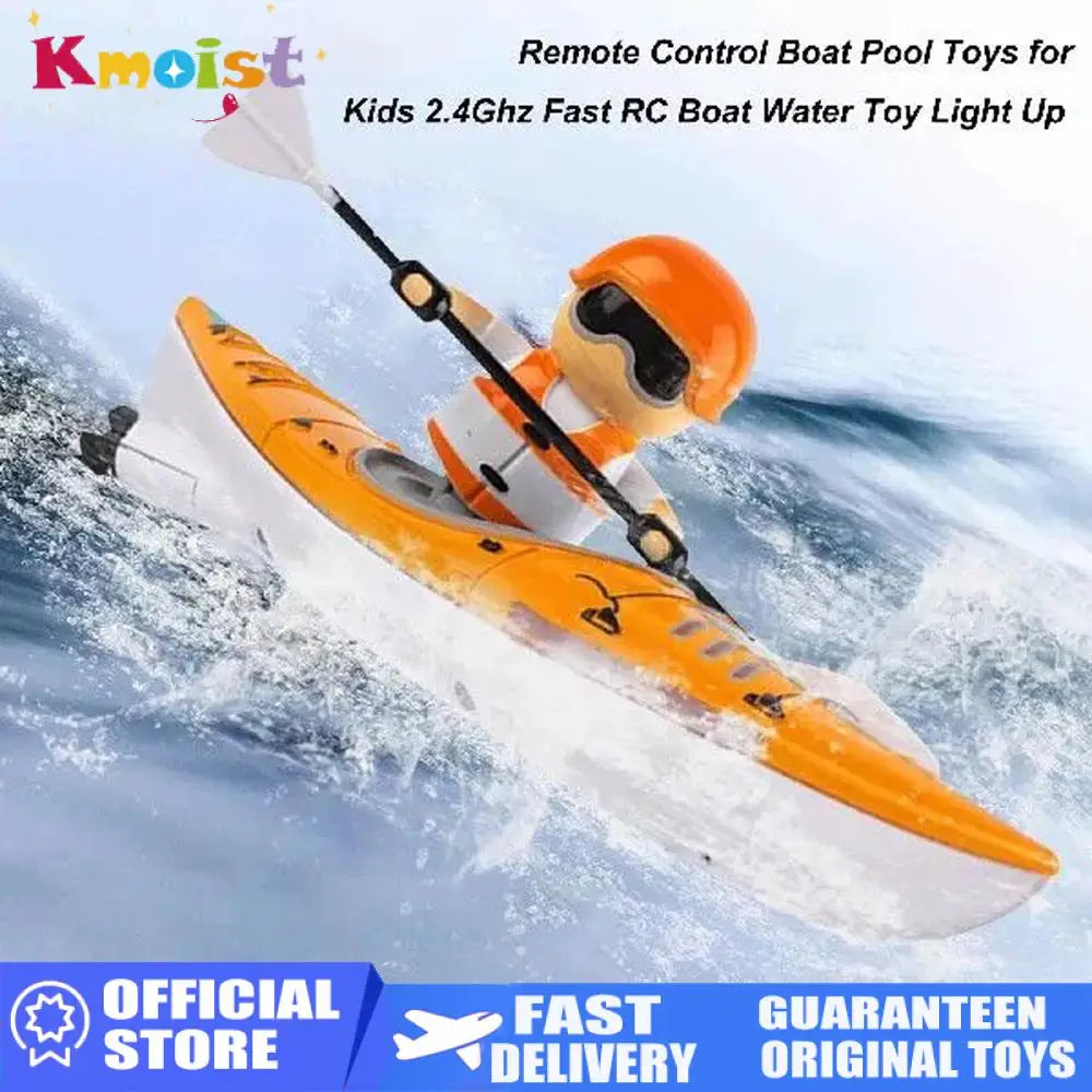 Remote Control Speedboat for Kids - Outdoor Racing Boat, 15km/h, Water-Resistant Fun Gift