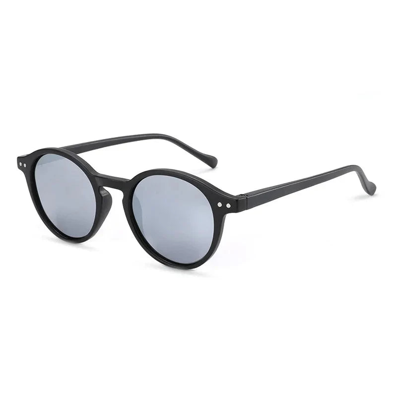 Retro Sunglasses Compact Round Frame UV400 Men Women Vintage Goggles Shade