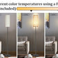 Japandi  Contemporary Floor Lamp With Fabric Shade Stepless Dimming