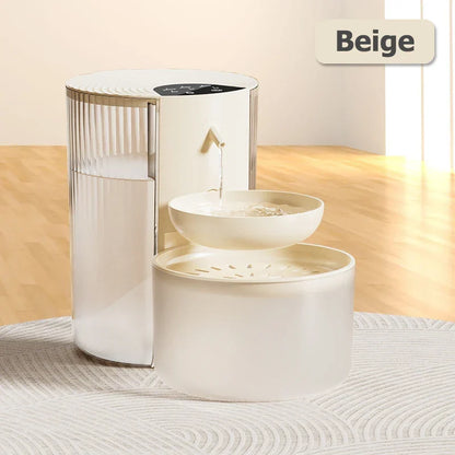 Automatic Pet Water Dispenser Battery-Powered Cordless Cat Dog Fountain Dumping Water Change Fall 2025 Fresh Water