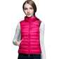 Light Women's Sleeveless Vest - Quilted Nylon, Warm