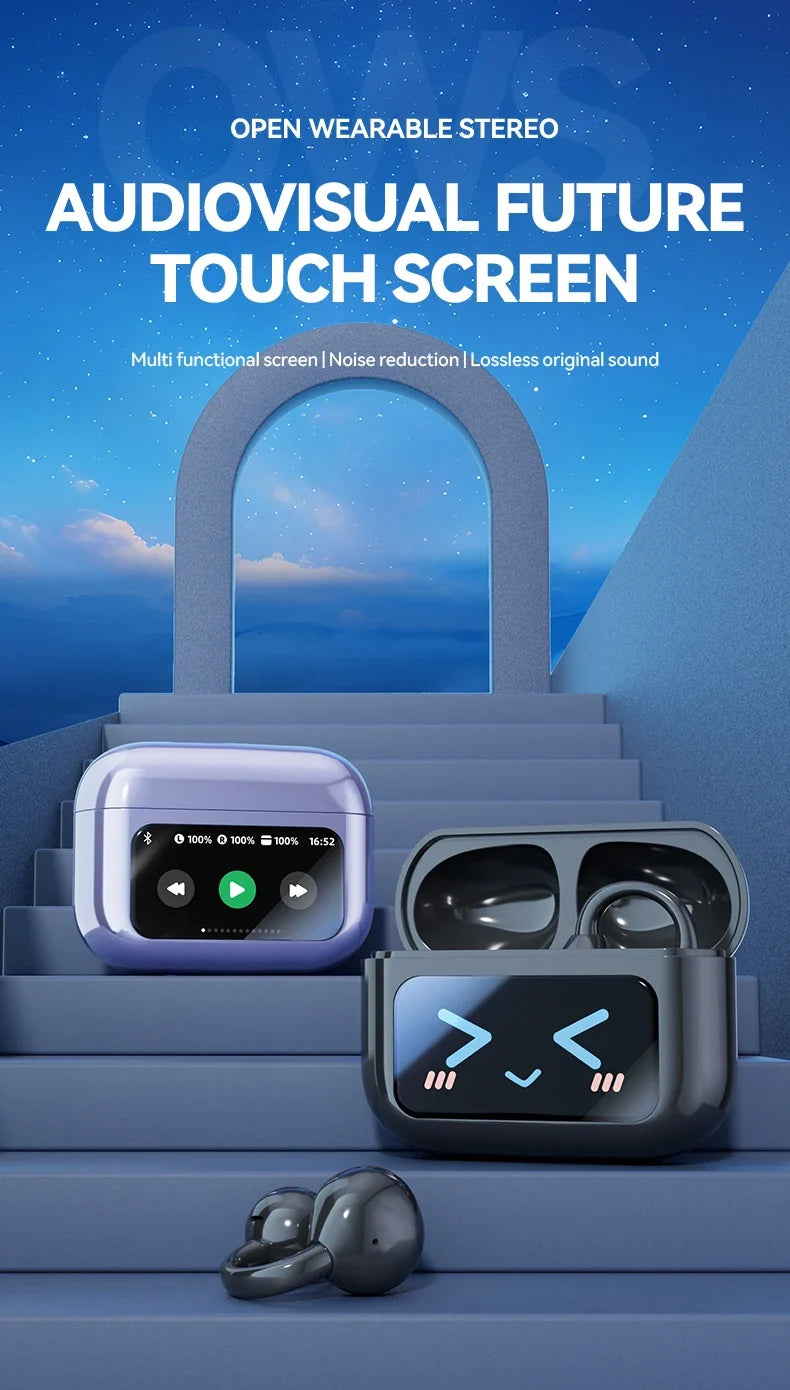 Cordless Translator Earbuds Touch Screen Case 144 Languages