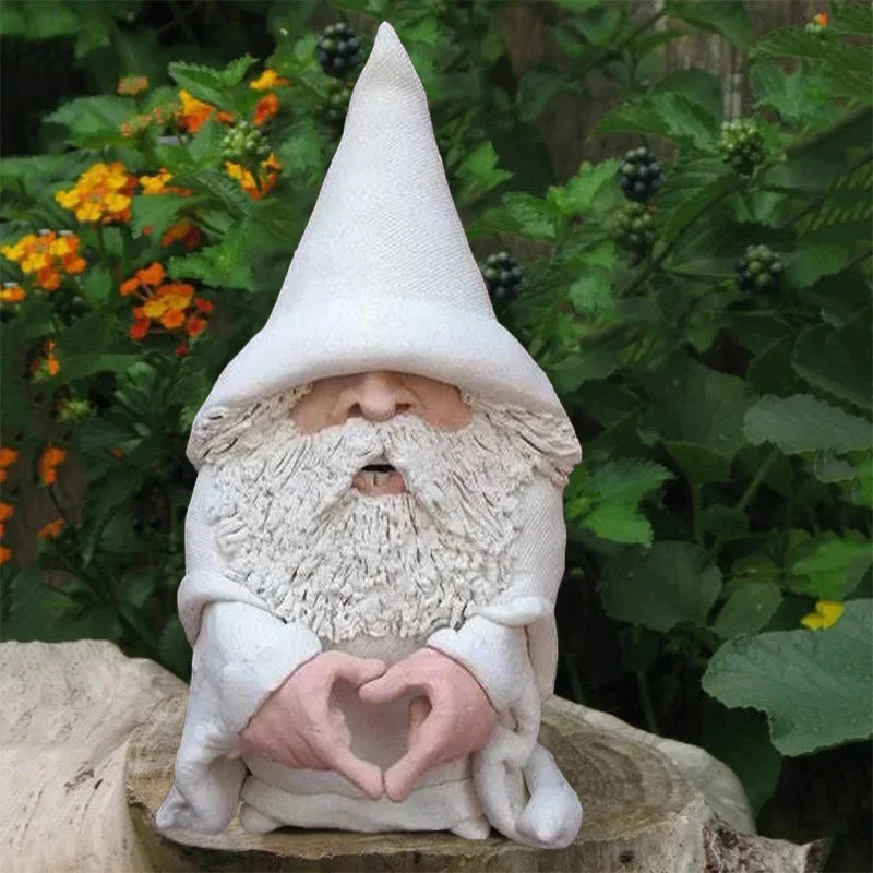 Gnome Garden Statue Resin Provocative Middle Finger Figurine, Outdoor Garden Decor TikTok Viral Fall 2026 Gift