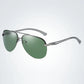 Men's Aviator Sunglasses Metal Frame Mirror Lens Driving Glasses