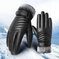 Winter Gloves Grey Thermal Ski Gloves Winter Essentials 2026 Touchscreen Compatible Windproof Water-Resistant Anti Slip