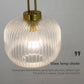 Japandi Glass Pendant Light Japanese Scandinavian Hanging Lamp Warm