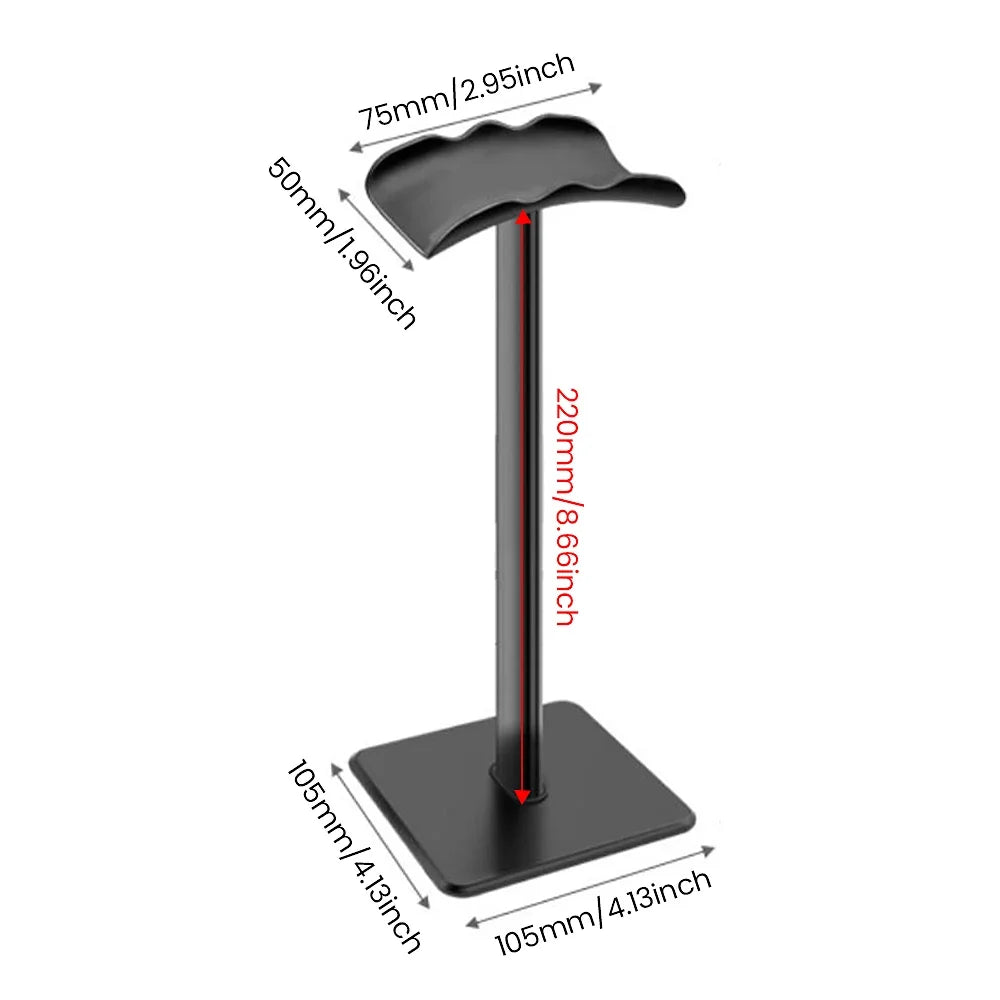 Anti-Slip Aluminum Headphone Stand Rack - Universal Holder for AirPods Max, Beats, Bose, Sony