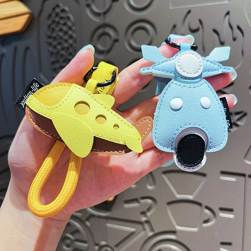 Leather2025 Edition Keychain Handmade Transportation Charm Gift