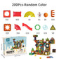 3D Magnetic Building Tiles for Kids - Clear STEM Educational Toys, Creative Marble Run Blocks Kit