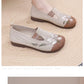 Women’s Breathable Flats - Slip-On Mesh, Embroidered