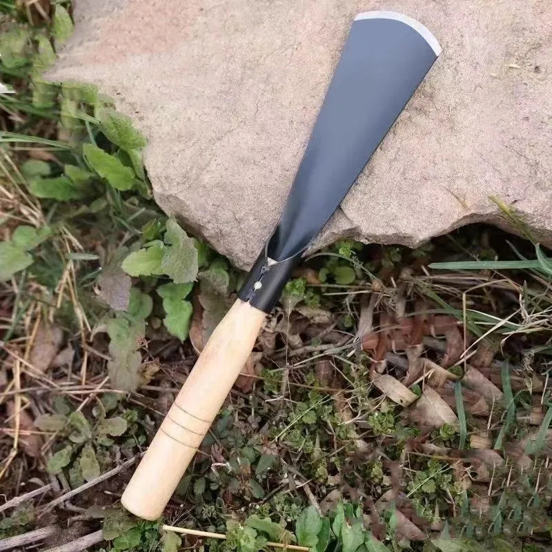 Manganese Steel Garden Tools Flat Shovel - Multi-Use Digging Device for Wild Vegetables and Flowers