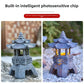 Lantern Solar Resin Stone Pagoda Garden Ornament Zen Chinese Style Outdoor Light Fall 2026 Eco Friendly Decor