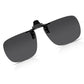 Clip-On2026 Edition Sunglasses Polarized UV400 Night Vision Driving Glasses Square Clip-Ons Anti-Glare Vintage Style