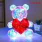 LED Colorful Teddy Bear Lamp with Heart - A Heartwarming Valentine's Day Gift for Birthdays & Anniversaries
