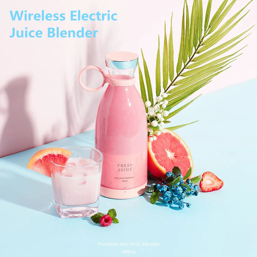 Travel-Friendly Blender 350ml Cordless USB Juicer Cup Travel Bottle Smoothie Extractor TikTok Viral Summer 2026 Gift