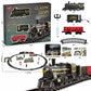Retro Timeless Motor-Driven Train Kit for Kids - Long Track Steam Engine Toy with Lights and Sounds, Great New Year Gift
