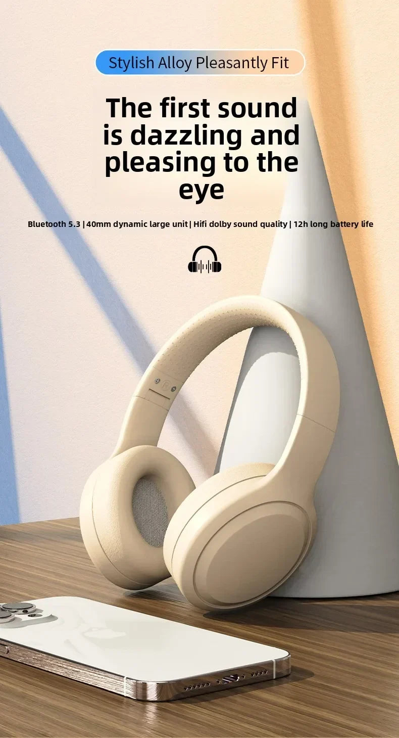 Cordless Bluetooth Headphones Over Ear Noise Cancelling