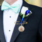 Photo Custom Brooch Pin - Personalized Memorial Picture Wedding Boutonniere Pendant, Zinc Alloy