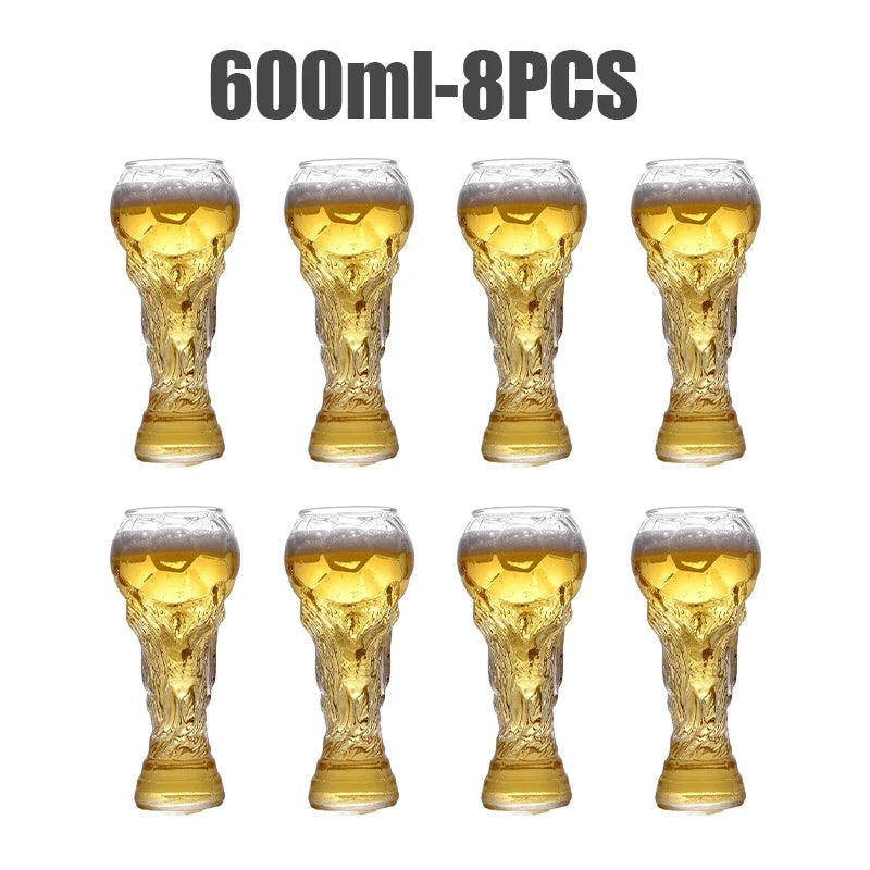 Beer Glass Cup Soccer Themed Top-Grade Trophy Style For Man Cave Decor Fall 2026 Gift For Football Fans